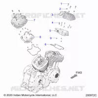 MOTEUR, ROCKER COVERS