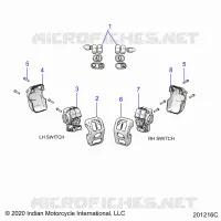 ELECTRICITE, SWITCH CONTROLS, LH/RH
