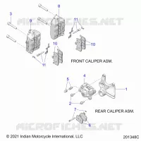 BRAKES, ETRIERS DE FREIN AVANT AND REAR