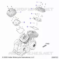MOTEUR, ROCKER COVERS