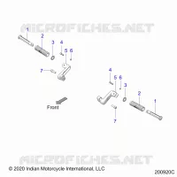 CHASSIS, FOOTPEG, PASSENGER