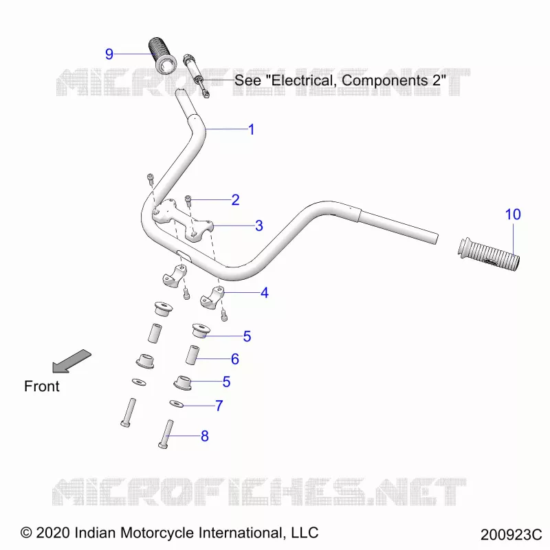 STEERING, FIXATION GUIDON AND GRIPS