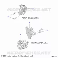 BRAKES, ETRIERS DE FREIN AVANT AND REAR