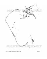 CONTROLS, LEVIER D'EMBRAYAGE AND CABLE