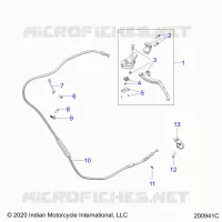 CONTROLS, LEVIER D'EMBRAYAGE AND CABLE