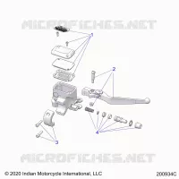 FREIN AVANT, LEVER AND MASTER CYLINDER