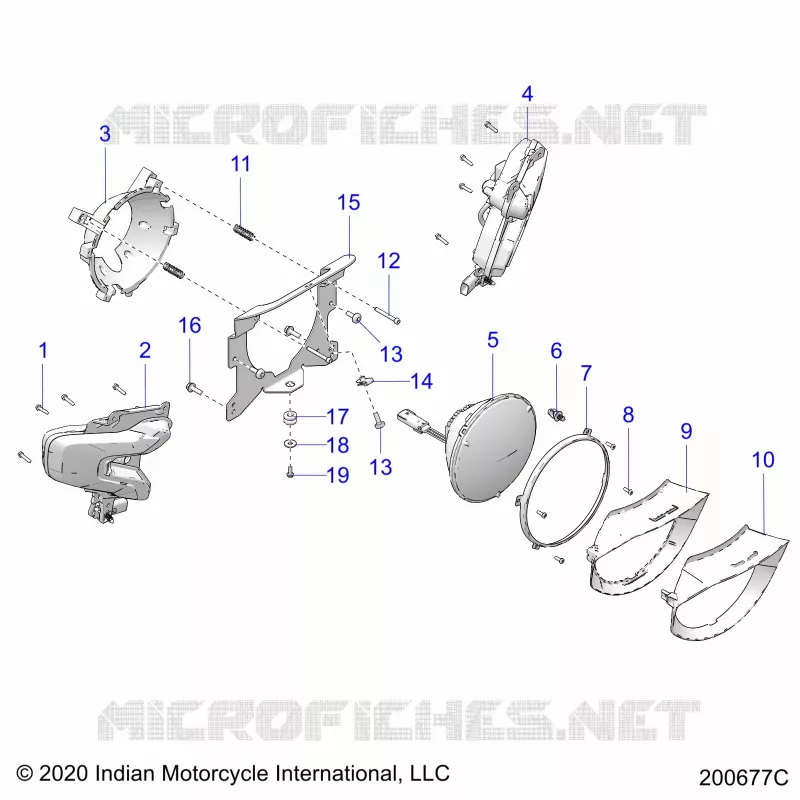 ELECTRICITE, HEADLIGHT, FRONT TURN SIGNALS