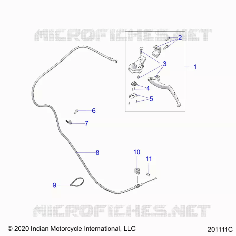 CONTROLS, LEVIER D'EMBRAYAGE AND CABLE