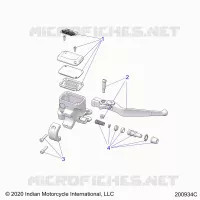 FREIN AVANT, LEVER AND MASTER CYLINDER