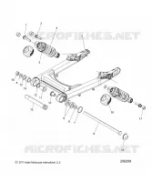 SUSPENSION, REAR ASM., BRAS OSCILLANT AND SHOCKS