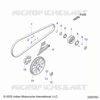 SYSTÃˆME DE TRANSMISSION, DRIVE SPROCKET, BELT AND GUARD
