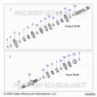 SYSTÃˆME DE TRANSMISSION, INPUT/OUTPUT SHAFT ASM.