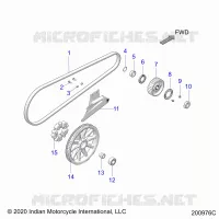 SYSTÃˆME DE TRANSMISSION, DRIVE SPROCKET, BELT AND GUARD