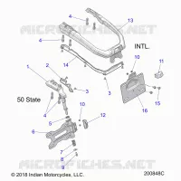 CHASSIS, LICENSE PLATE HOLDER