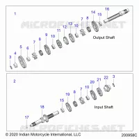 SYSTÃˆME DE TRANSMISSION, INPUT/OUTPUT SHAFT ASM.