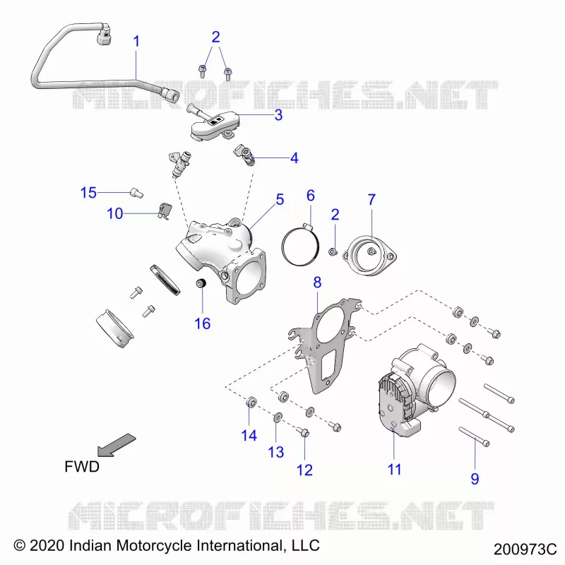 SYSTÃˆME D'ALIMENTATION, FUEL CLAM SHELL/THROTTLE BODY