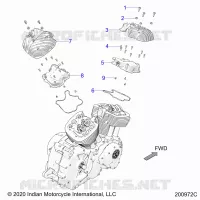 MOTEUR, ROCKER COVERS