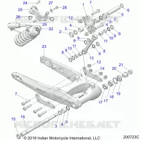 SUSPENSION ARRIERE ASM., SWING ARM AND SHOCK