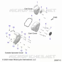 COUVERLCES MOTEUR DROITS