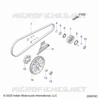 SYSTÃˆME DE TRANSMISSION, DRIVE SPROCKET, BELT AND GUARD