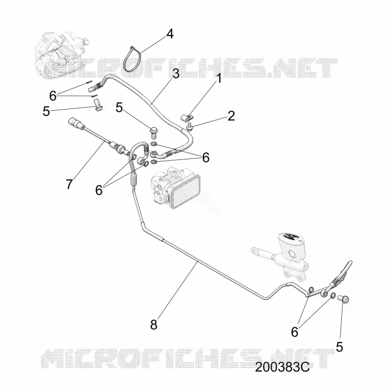 FREINS, FREIN LINE, REAR, ABS