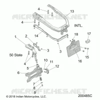 CHASSIS, LICENSE PLATE HOLDER