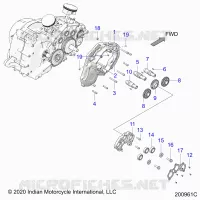 MOTEUR, CAM SHAFTS AND GEARS
