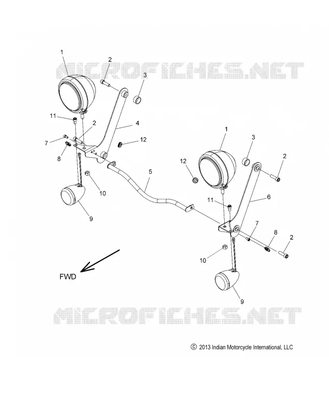 ELECTRICITE, LIGHT BAR AND TURN SIGNAL, FRONT