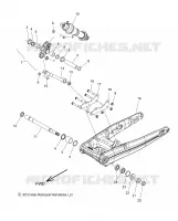 SUSPENSION ARRIERE ASM., SWING ARM AND SHOCK