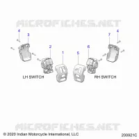 ELECTRICITE, SWITCH CONTROLS, LH/RH