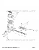 FREIN AVANT, LEVER AND MASTER CYLINDER