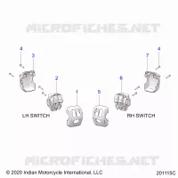 ELECTRICITE, SWITCH CONTROLS, LH/RH