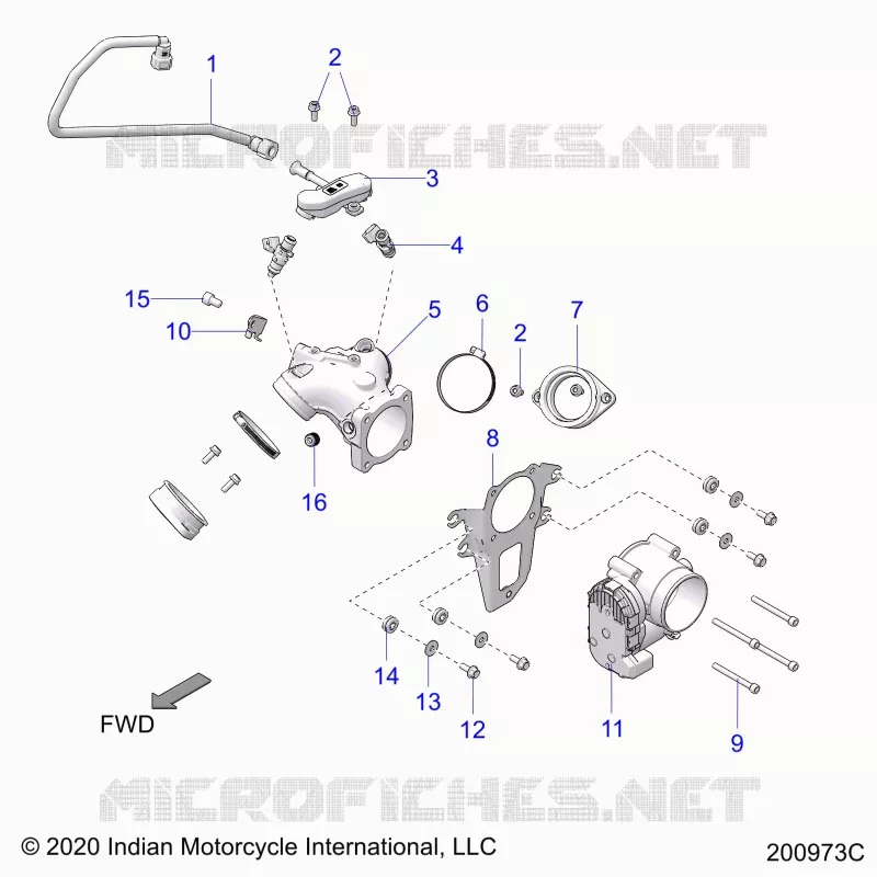 SYSTÃˆME D'ALIMENTATION, FUEL CLAM SHELL/THROTTLE BODY