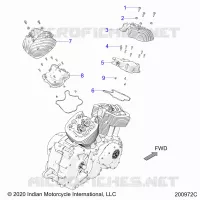 MOTEUR, ROCKER COVERS