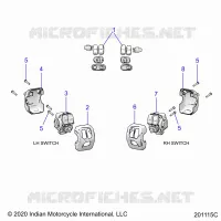 ELECTRICITE, SWITCH CONTROLS, LH/RH