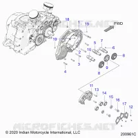 MOTEUR, CAM SHAFTS AND GEARS