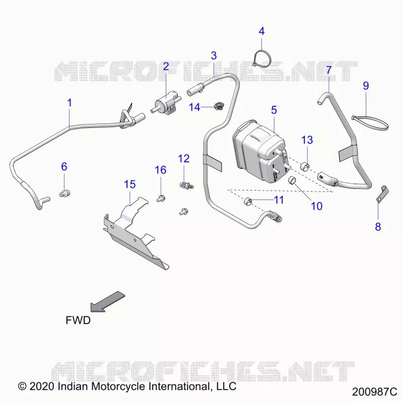 SYSTÃˆME D'ALIMENTATION, EVAP SYSTEM (CALIFORNIA)
