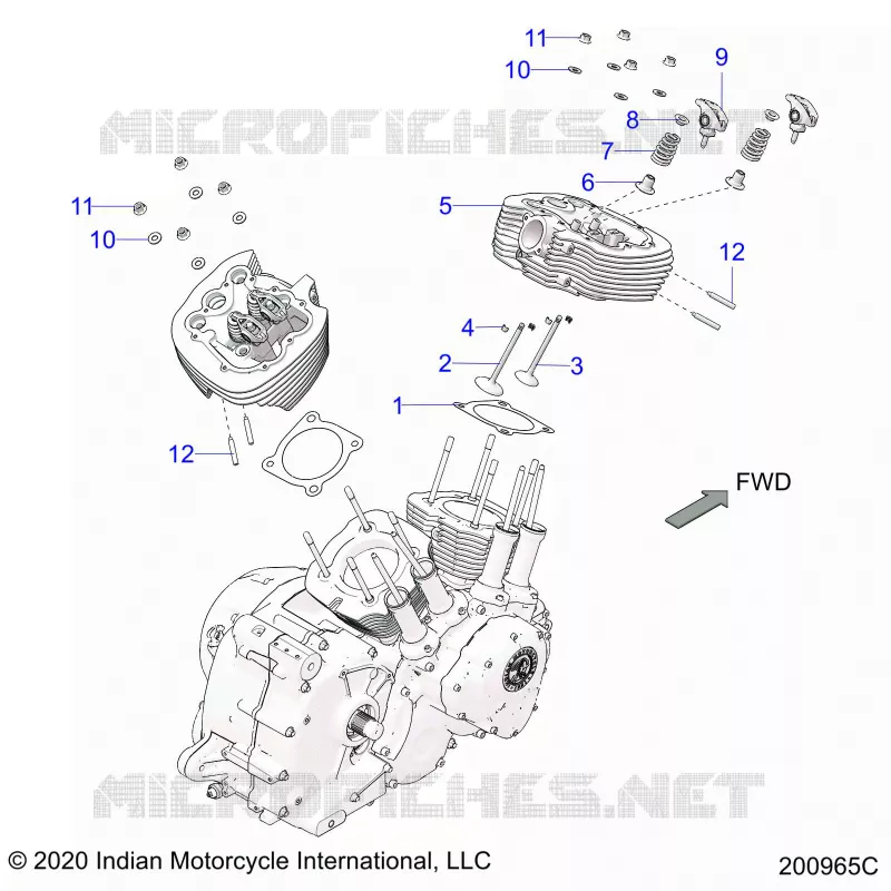 ENGINE, CULASSE ASM.