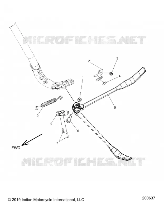 CHASSIS, SIDE STAND