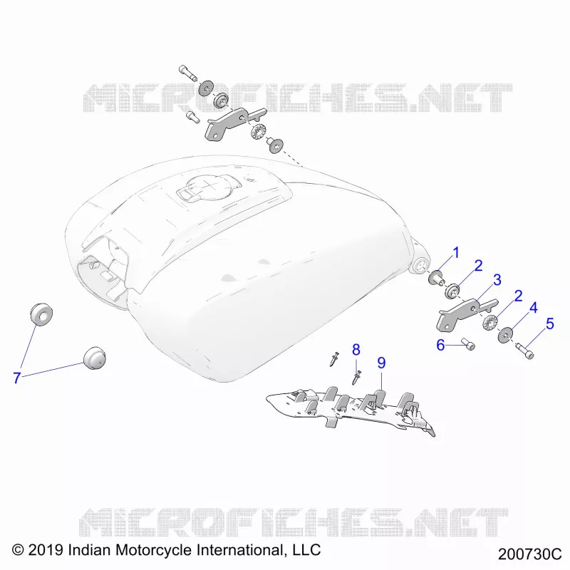 SYSTÃˆME D'ALIMENTATION, FUEL TANK MOUNTING