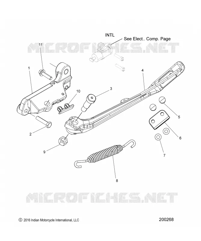 CHASSIS, SIDE STAND
