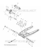SUSPENSION ARRIERE ASM., SWING ARM AND SHOCK