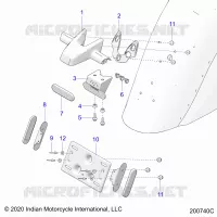 SUPPORT PLAQUE D'IMMATRICULATION/REAR LIGHT HOUSING