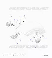 ELECTRICITE, REAR TURN SIGNALS AND REFLECTOR