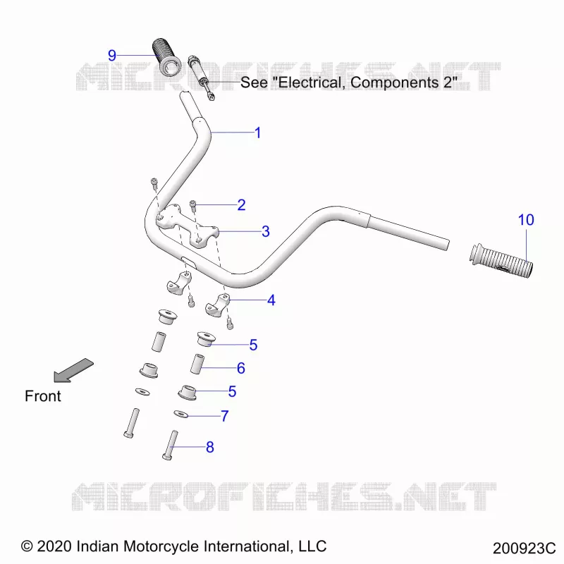 STEERING, FIXATION GUIDON AND GRIPS