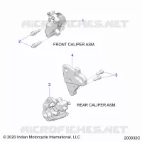 BRAKES, ETRIERS DE FREIN AVANT AND REAR