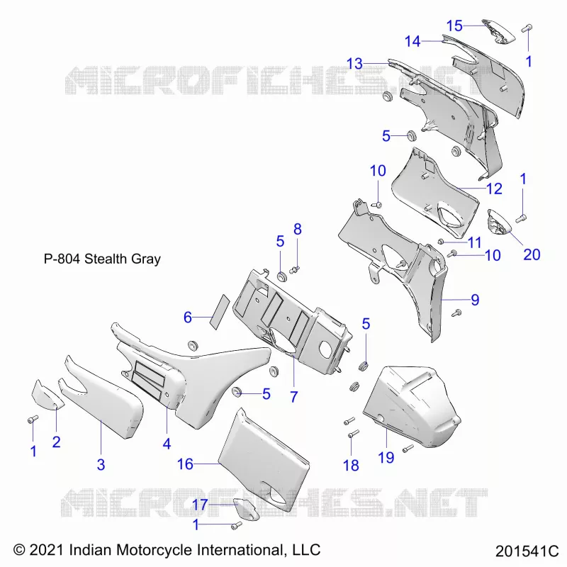 BODY, SIDE/REAR COVERS