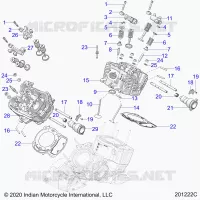 ENGINE, CULASSE, CAMSHAFT AND VALVE ASM.