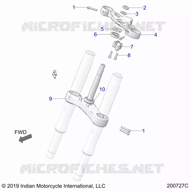 TES DE FOURCHE INFERIEUR ET SUPERIEUR