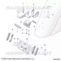 SUPPORT PLAQUE D'IMMATRICULATION/REAR LIGHT HOUSING